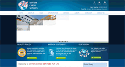 Desktop Screenshot of motioncargoservices.com